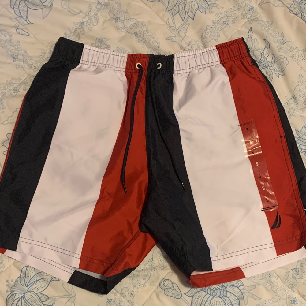Nautica Red, White, and Navy Shorts